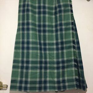 VINTAGE CAROLE'S CREATIONS PLAID PLEATED KILT SKIRTS SIZE 30